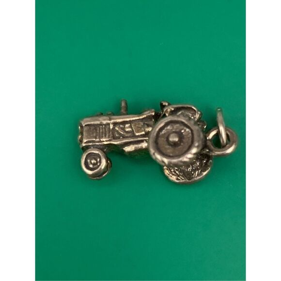 .925 Farm Tractor Sterling Silver Jewelry Charm #garden #farm - Picture 5 of 6